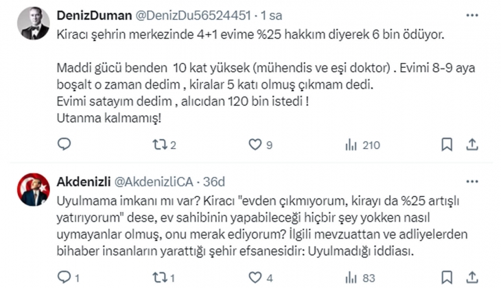 Kiracılara soruldu: Ev sahibiniz kira zammı yaparken yüzde 25 sınırına uydu mu?