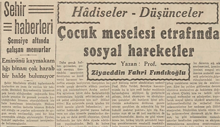 1945 yılında şemsiye altında çalışan memurlara güzel haber gelmiş: Kaymakamlık binası yenilenecek!