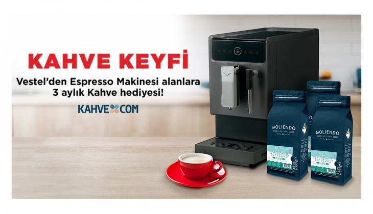 Kahve severler dikkat! Vestel den Espresso Makinesi alanlara 3 Aylık Kahve hediye! 5 Mart 2023 fiyat listesi