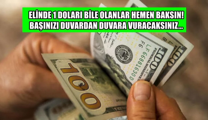Elinde 1 doları bile olanlar hemen baksın! Doları olanlar kafasını duvardan duvara vuracak! Bunu alan yaşayacak