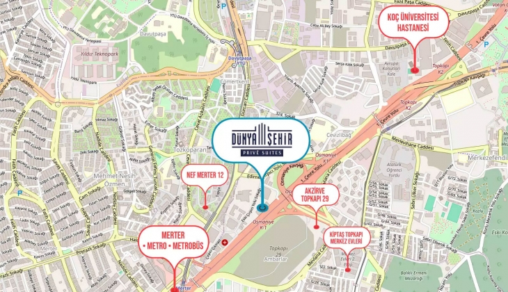 Dünya Şehir Prive Suites geliyor! Merter e yeni proje!