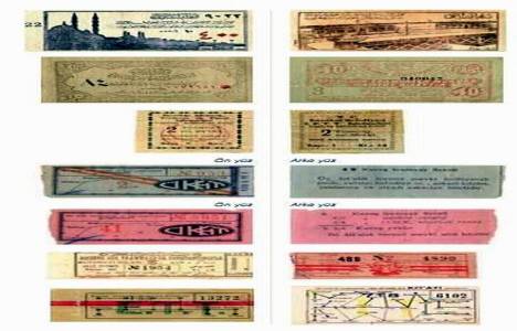 Osmanlıca dan Türkçe ye tramvay biletleri!