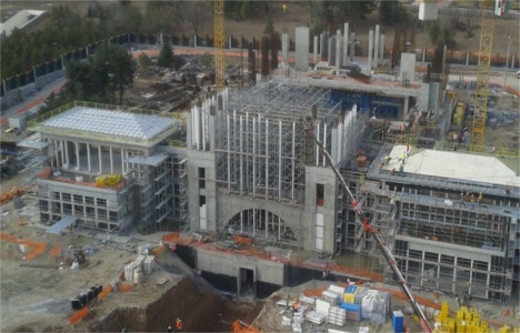 Cumhurbaşkanlığı Sarayı ndaki cami inşaatında sona gelindi!