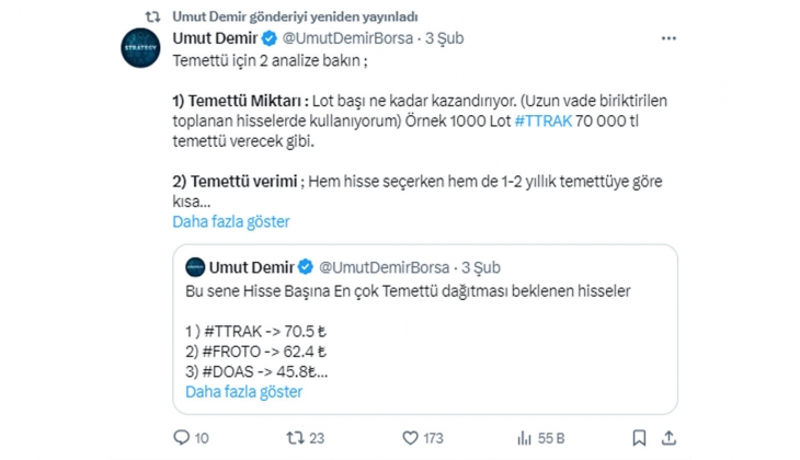 Temettü yatırımında bu iki analize aman dikkat!