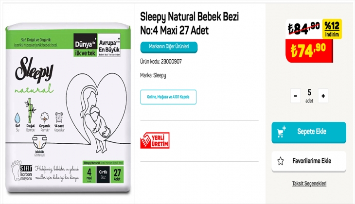 En ucuz bebek bezi A101 de yüzde 32 indirimle. Kaçırmadan tıklayın. İşte 30 Eylül 2022 A101 fiyat listesi