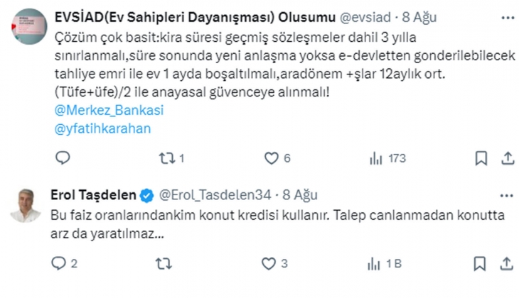 Merkez Bankası ndan kiralık ev arzında artış olabilir açıklaması: Barış Soydan, TCMB verileri açıklarsa iyi olur dedi!