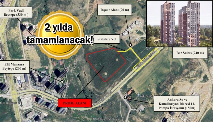 Tona Beytepe resmen başlıyor! Ankara'ya 304 konutluk yeni proje geliyor! 