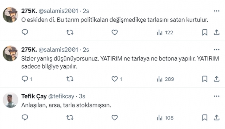 10 yıl sonra 1 dönüm tarla parasına 1 ev alınacak günler gelecek!