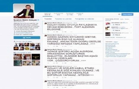Melih Gökçek: Şoför, gazi Yılmaz Yiğit le tartıştıysa EGO yla ilgisi kalmaz!