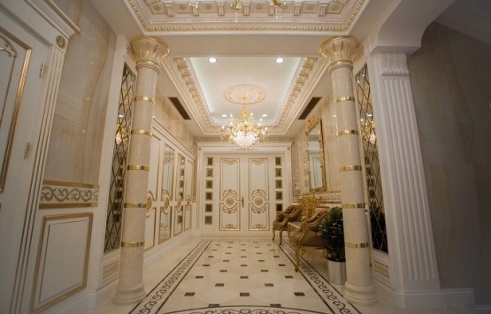 Dubai Emiri nin Darıca daki gözkamaştıran altın kaplama malikanesi!