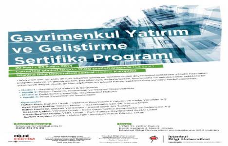 Bilgi eğitim sertifikalı gayrimenkul uzmanları yetiştirecek!