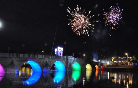 Tunca Köprüsü'ne 600 bin TL'lik aydınlatma!