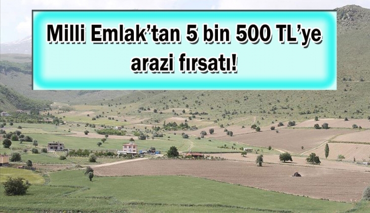 Milli Emlak o ilde 5 bin 500 bin TL'ye arazi satacak! Arazi arayanlar bu tarihi kaçırmayın!