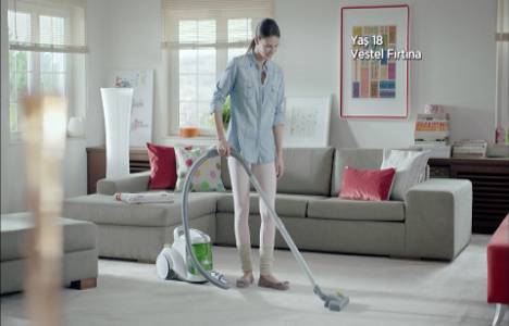Vestel Fırtına model süpürgesine reklam filmi çekti!
