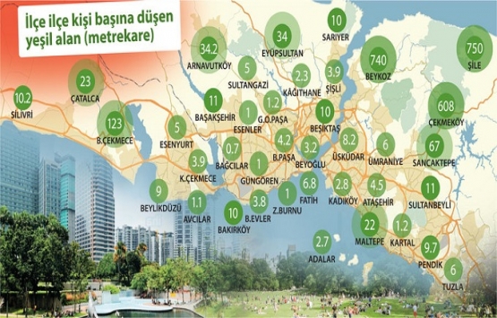 Hangi ilçe ne kadar yeşil?