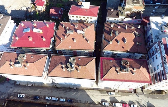 Rize de 96 daireli 4 bina yan yattı!