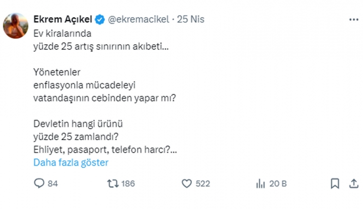 Her ev sahibi zengin değil: Kirada TEFE-TÜFE formülüne dönülmeli!