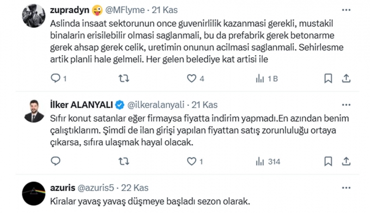 Kiraların dengelenmesi ve inşaat sektörünün ayakta kalması için ilk kez ev alacaklar için kredi kampanyaları yapılmalı!
