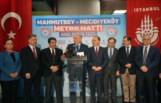 Mahmutbey-Mecidiyeköy metro hattında test sürüşleri başladı!