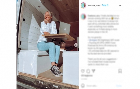 Kirasını ödeyemeyince minibüsten ev yaptı!