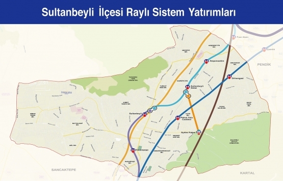 İstanbul raylı sistem haritası 2019!