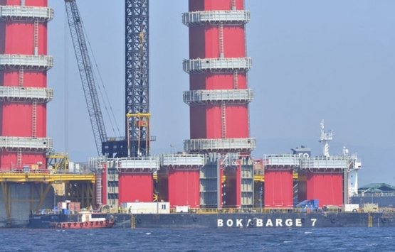 1915 Çanakkale Köprüsü nde kırmızı beyaz kulelerin yüzde 78 i tamam!