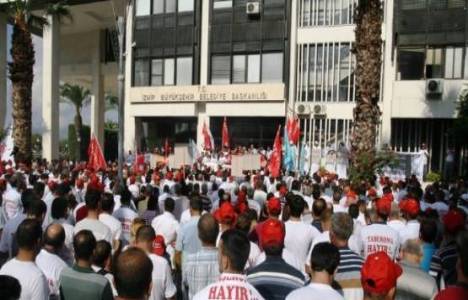 İZENERJİ A.Ş. çalışanları eylem yaptı!