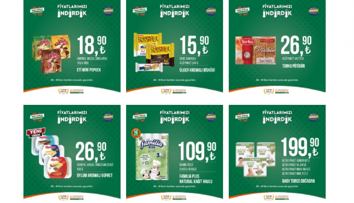 Tarım Kredi tek tek açıkladı: Ayçiçek yağı 39 TL, Salça 37,90 TL, Tereyağı 185 TL! 6 Ekim 2023 Tarım Kredi kataloğu