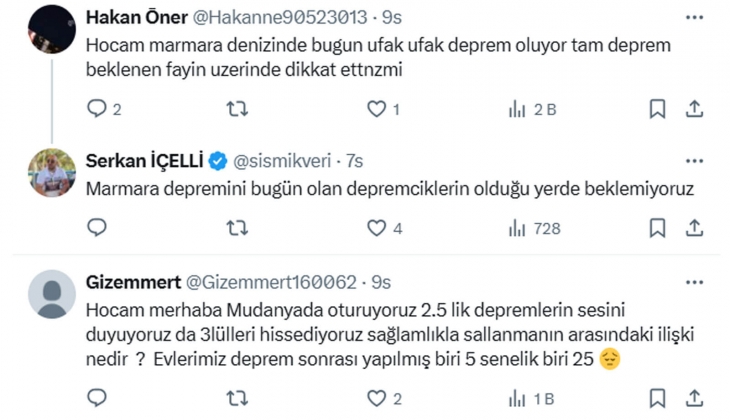Bursa ve Gemlik te deprem gerilimi artıyor! Maden Teknolojisi ve Yer Bilimleri Uzmanı 7 büyüklüğünde deprem için uyardı!