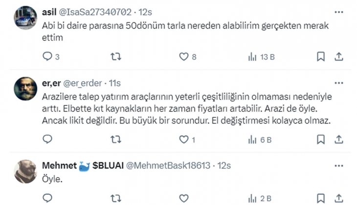 10 yıl sonra 1 dönüm tarla parasına 1 ev alınacak günler gelecek!