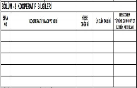 Memur mal bildirim formu!