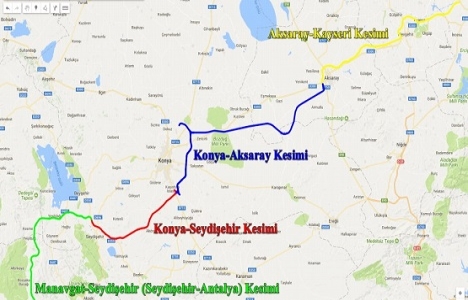 Kayseri-Nevşehir-Aksaray-Konya-Antalya Hızlı Treni başlıyor!