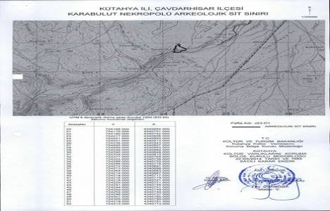Kütahya Karabulut Nekropolü sit sınırı güncellendi!