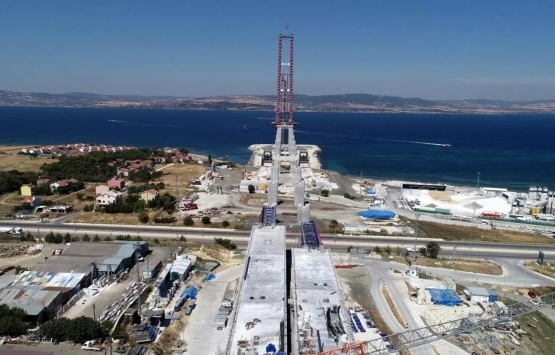 1915 Çanakkale Köprüsü'nün yapım çalışmalarında son durum!