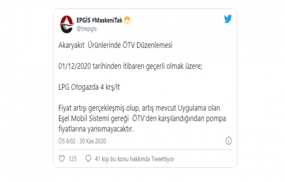 LPG’ye 4 kuruş zam!