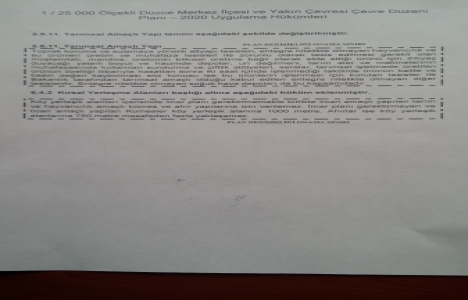 Düzce Çevre Düzeni Planı hüküm değişikliği askıda!