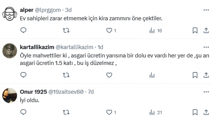 Kira zammında yüzde 25 sınırlamasının acısı çıktı! İstanbul da kiralar 65 bin TL oldu, fatura kiracıya kesildi! 