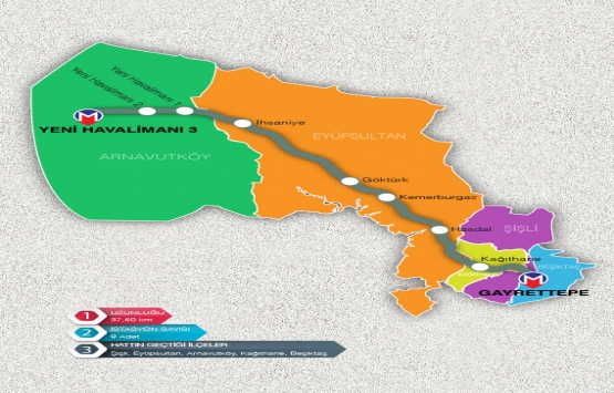 İstanbul da inşaatı devam eden 18 metronun haritası!