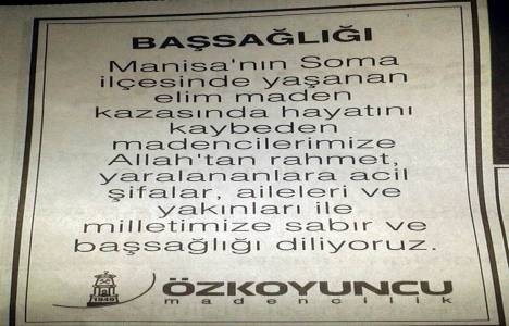 Soma maden faciası konut sektörünü de yasa boğdu!