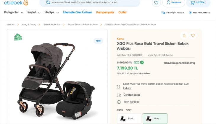 Ebebek’ten Kanz bebek arabalarında yüzde 20 indirimde son üç gün! İşte 11 Eylül 2022 fiyat listesi