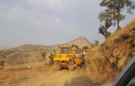 Şemdinli Gerdan Tepe'de yol çalışması başladı!