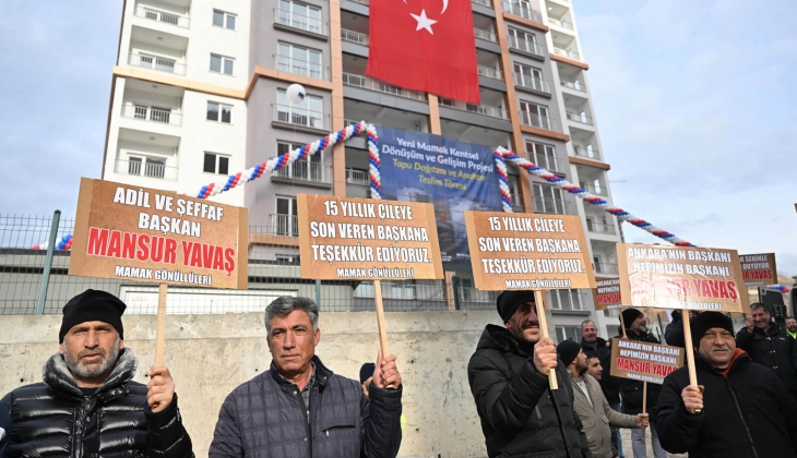 Yeni Mamak Kentsel Dönüşüm 5. Etap ta tapu dağıtımı ve anahtar teslimi yapıldı! 