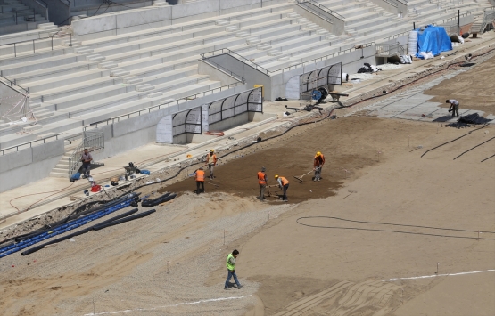 Ordu Stadı nın yüzde 90 ı tamam!