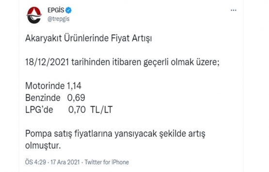 Motorin, benzin ve LPG ye büyük zam!