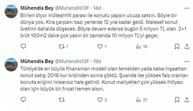 İMKON Başkanı Tahir Tellioğlu: İmkanı olan bir an önce evini alsın, yakın gelecekte bu fiyatlarda ev bulunmayacak! 