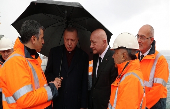 Cumhurbaşkanı Erdoğan Galataport u inceledi!