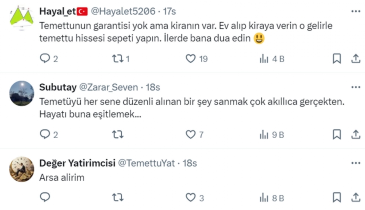 3.5 milyon TL ile ev alınırsa yıllık 180 bin kira, Tüpraş hissesi alınırsa yıllık 199 bin 950 TL getiri gelir!