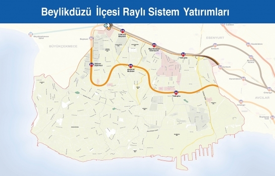 İstanbul raylı sistem haritası 2019!