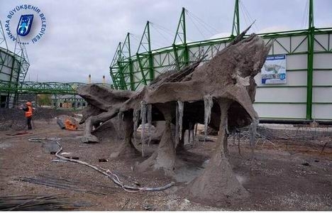 Ankapark ta teleferik direkleri dikiliyor!