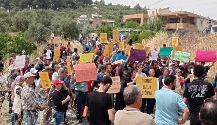 Hatay Dikmece TOKİ konutları için zeytinlik arazilerine acele kamulaştırma kararı! Halk direniyor!